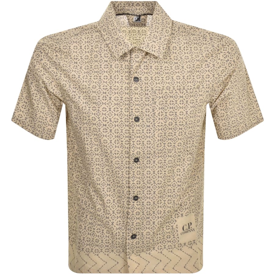 Tシャツ・カットソー C.P. COMPANY Men Polo Shirts 18CMTS179A 005697G327 Beige CP Company Short Sleeve Shirt Beige | Mainline Menswear